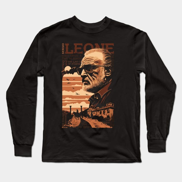 Sergio Leone Films Shirt Long Sleeve T-Shirt by The Fanatic